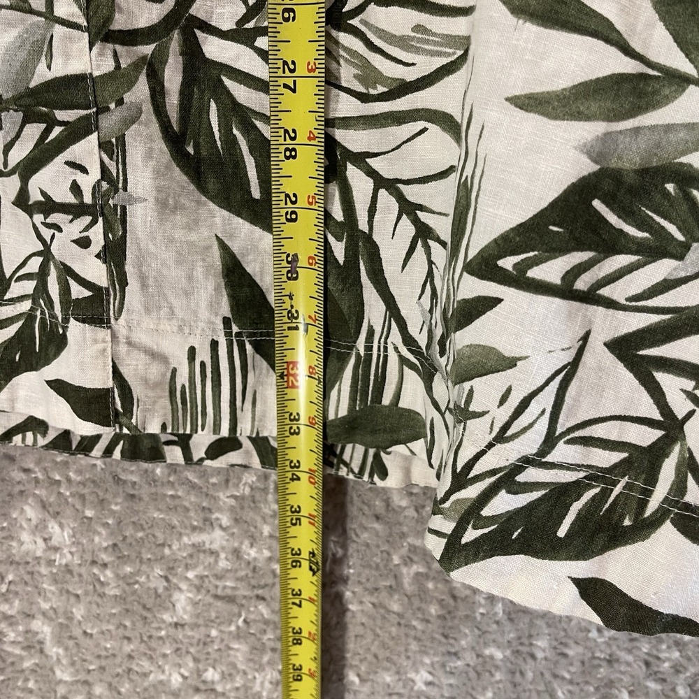 Tahari Linen Floral Shift Sleeveless Small Dress Preppy Coastal Beachy Pockets - Picture 5 of 10